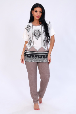 Костюм 65015 бежевый