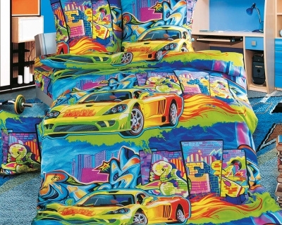 Постельное белье Граффити 1 Перкаль мультиколор